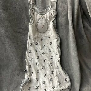 Nested Bean Gray Penguin Zen Sack